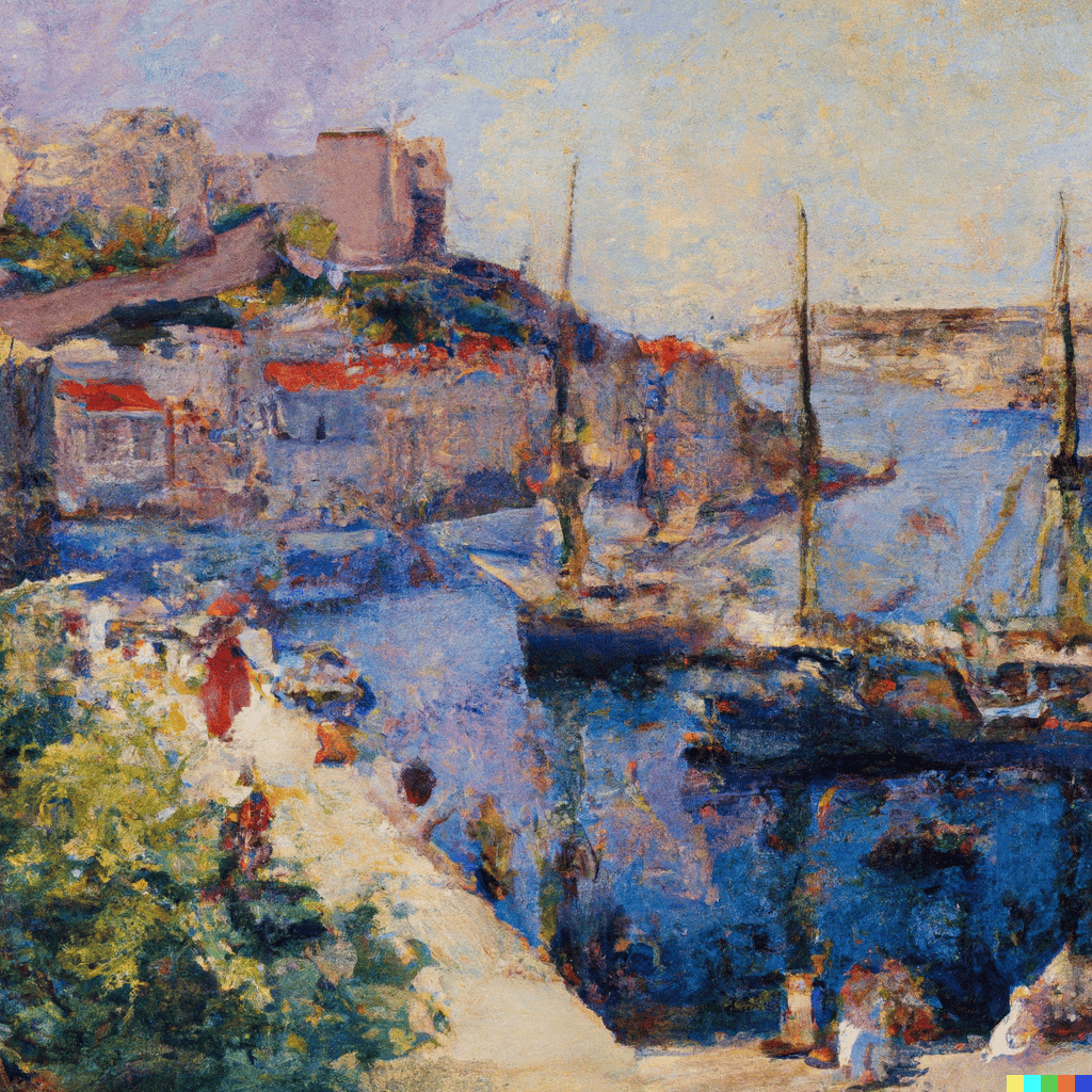 La ville de Marseille peinte par Monet